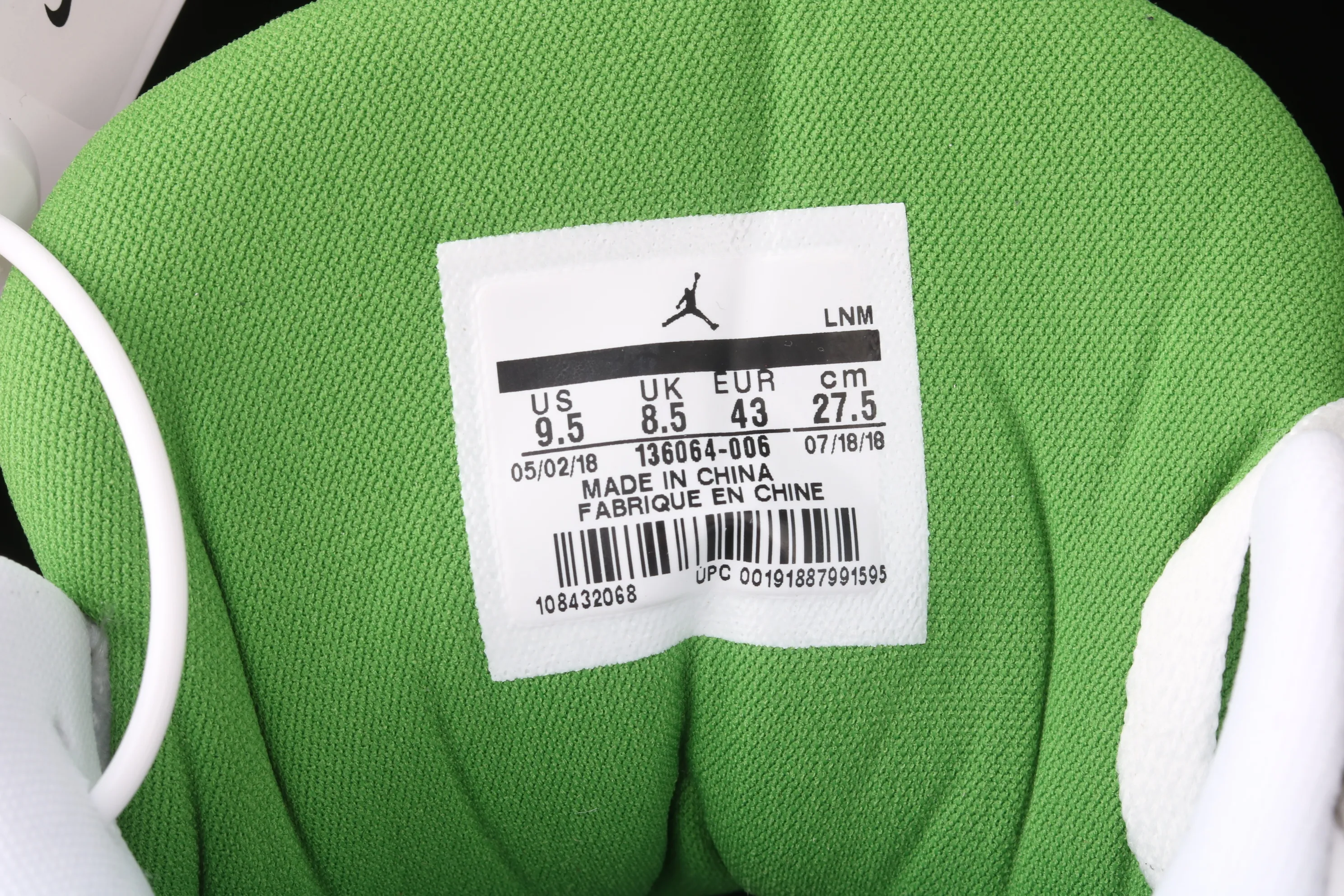 All categories Air Jordan Jordan series basketball shoes Air Jordan 3 Air Jordan 3 Retro "Chlorophyll" AJ3 Joe 3 Chlorophyll Gray Green Manuscript 136064-006